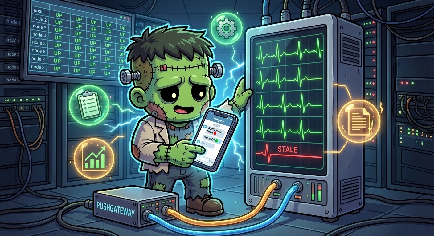 Health Monitoring — Feature Probes, Heartbeats, and Telegram Alerts