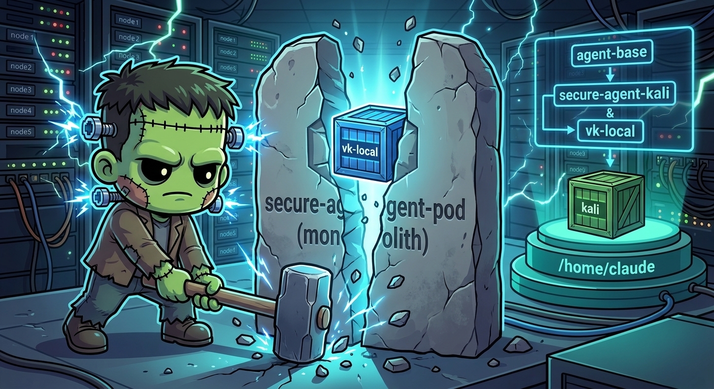 Agent Images and the VK-Local Sidecar — Unbaking VibeKanban